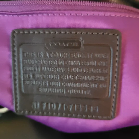 Coach Penelope Tattersall Plaid Wool Tweed Leather Handbag - Picture 13 of 13